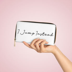 I Jump Instead Trophy Wallet - Crispy White w/ Black Logo