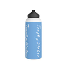 Load image into Gallery viewer, I Jump Instead Stainless Steel Water Bottle - Baby Blue w/ White Logo
