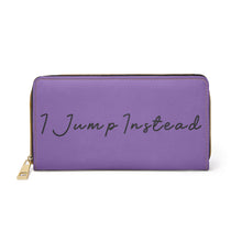 Load image into Gallery viewer, I Jump Instead Trophy Wallet - Lavish Purple w/ Black Logo
