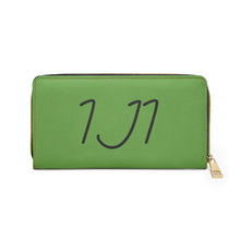 Load image into Gallery viewer, I Jump Instead Trophy Wallet - Earthy Green w/ Black Logo
