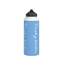 Load image into Gallery viewer, I Jump Instead Stainless Steel Water Bottle - Baby Blue w/ White Logo
