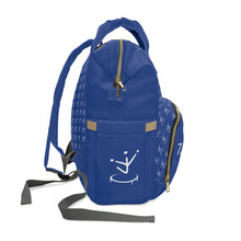 Load image into Gallery viewer, I Jump Instead Trophy Backpack - Moody Blue w/ White Logo
