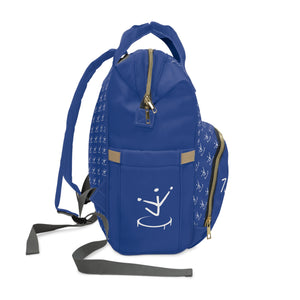 I Jump Instead Trophy Backpack - Moody Blue w/ White Logo