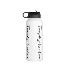 Load image into Gallery viewer, I Jump Instead Stainless Steel Water Bottle - Crispy White w/ Black Logo
