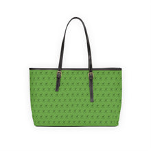 Load image into Gallery viewer, Faux Leather Shoulder Bag - Earthy Green w/ Black Logo
