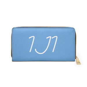 I Jump Instead Trophy Wallet - Baby Blue w/ White Logo