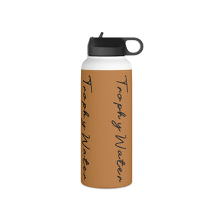 I Jump Instead Stainless Steel Water Bottle - Toffee w/ Black Logo