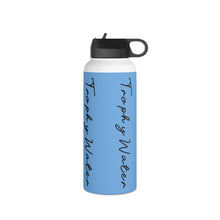 Load image into Gallery viewer, I Jump Instead Stainless Steel Water Bottle - Baby Blue w/ Black Logo
