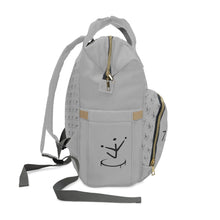 Load image into Gallery viewer, I Jump Instead Trophy Backpack - Airy Grey w/ Black Logo
